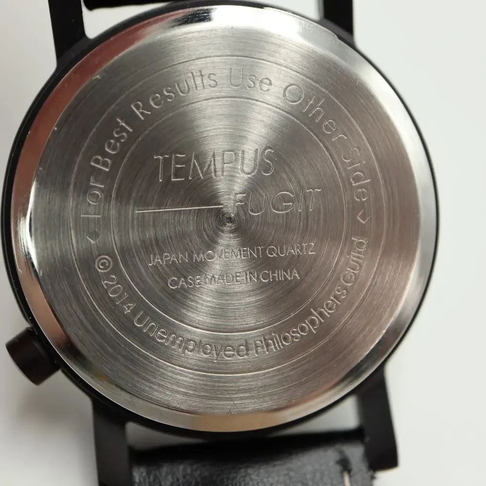 Tempus Fugit Euclid Geometry 33mm Watch Unemployed Philosopher Guild New Battery
